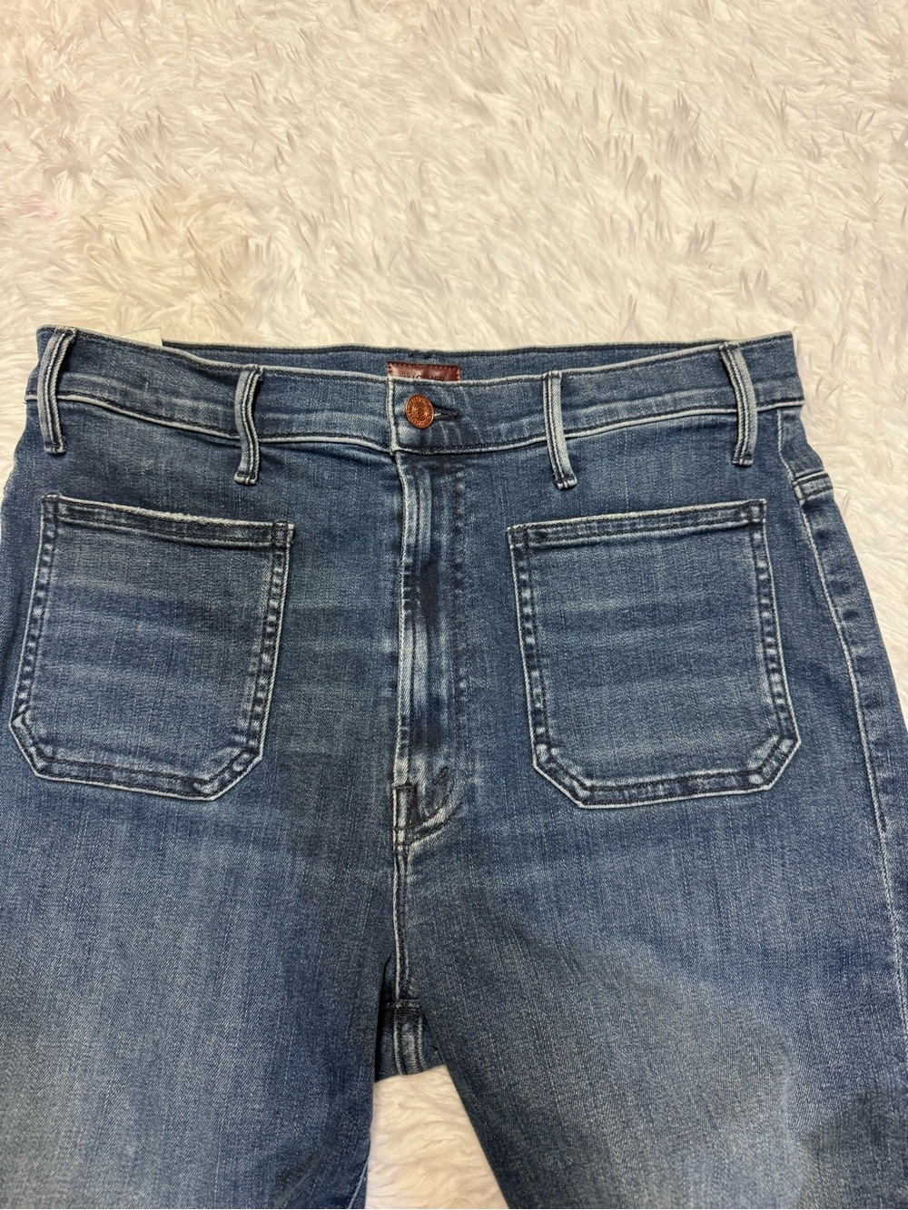 MOTHER THE HUSTLER PATCH POCKET ANKLE FRAY - OUT FOR THE EVENING - Picture 7 of 16
